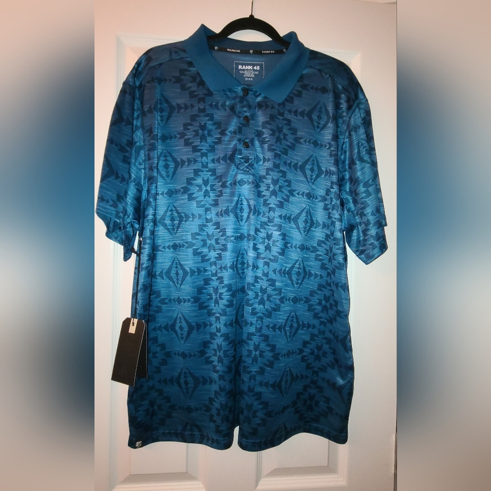Mens Rank 45 Polo shirt size Large
